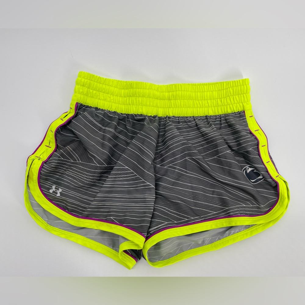 ⭐️Under Armour Women's Neon Yellow and Gray Shorts